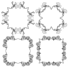 ornate scroll frames