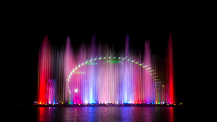 Colorful of fountain.