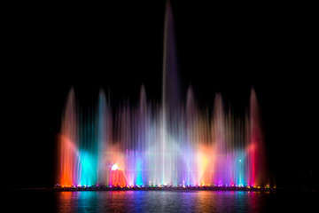 Colorful of fountain.
