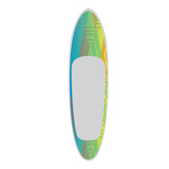 Isolated surfboard on a white background, Vector illustration