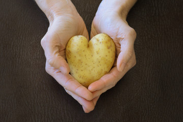 Heart shaped potato