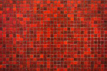 red mosaic texture background - 171627681