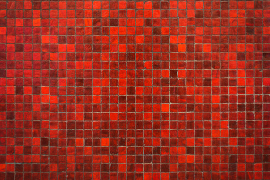 red mosaic texture background