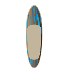 Isolated surfboard on a white background, Vector illustration