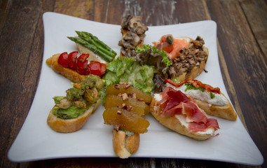 Spanish tapas assortment 