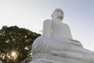 The magnificent sitting Bahiravakanda Buddha statue at Bahiravakanda Temple