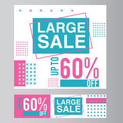 Sale banner template design