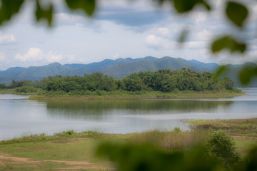 Kangkrachan Dam in Petchburi Thailand