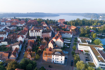 Fototapeta na wymiar Ratzeburg von oben