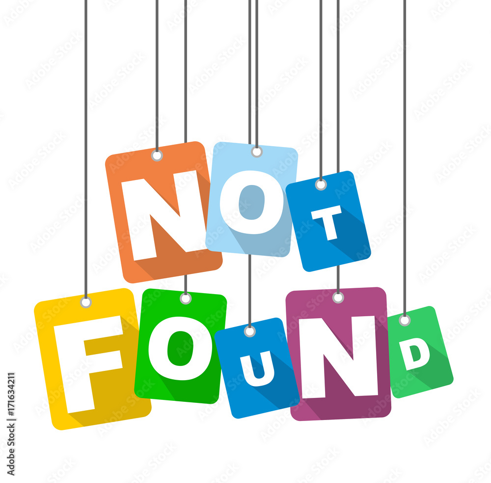 Fototapete colorful vector flat design background not found. it is well adapted for web design.