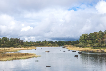 Skandinavische Seenlandschaft in Schweden