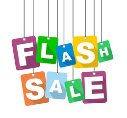 Colorful vector flat design background flash sale. It is well adapted for web design.