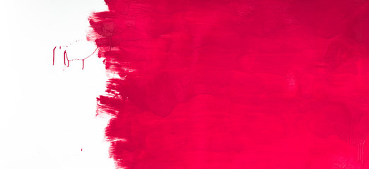 red paint on white background