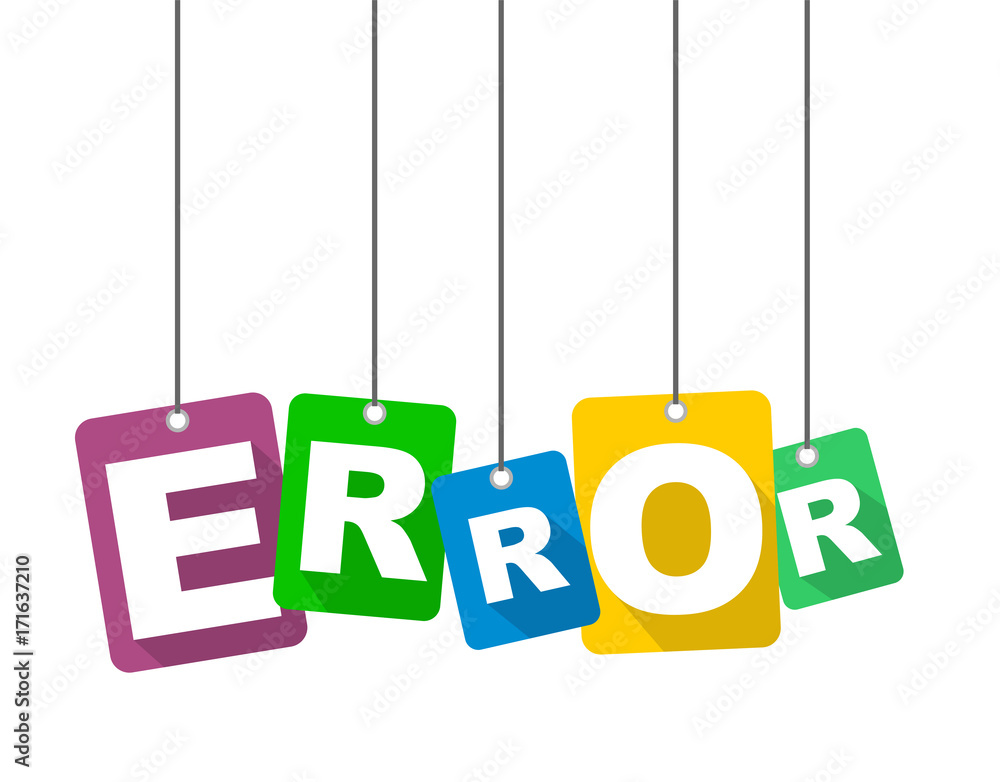 Fototapete colorful vector flat design background error. it is well adapted for web design.