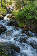 waterfalls of the mountainous Altai