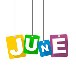 vector illustration background june