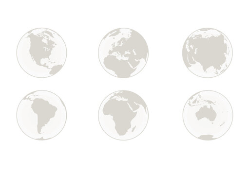 World continents. vector illustration