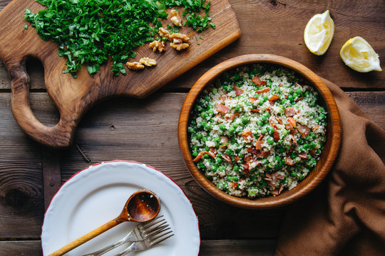 Quinoa bacon salad
