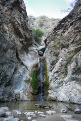 Obraz premium Eaton canyon falls in September, Los Angeles