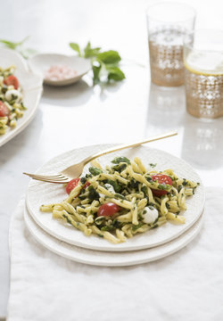 Gemelli pasta salad