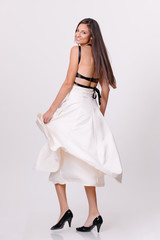 Beautiful woman in studio 