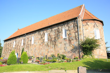 Fototapeta na wymiar Historic church in Sillenstede, Lower Saxony, Germany