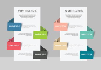 Four Section Stacked Vertical Panel Infographic Layout 1