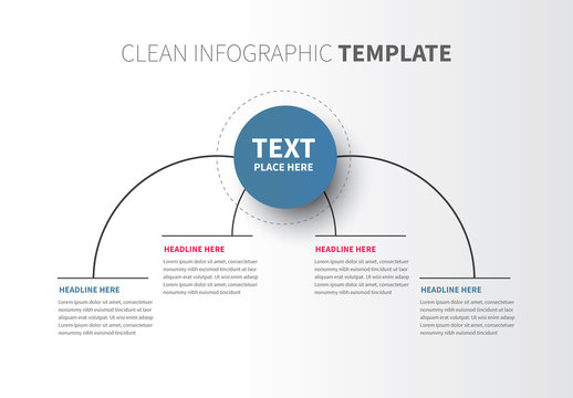 Four Subsection Circular Infographic Layout 1