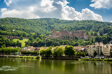 Fototapeta na wymiar Heidelberger Schloss castle in Heidelberg Germany