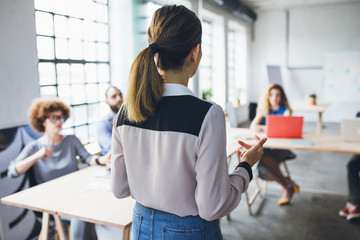 Woman Making a Presentation
