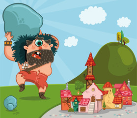 Cyclops Attack (Vector illustration)