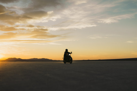 Motorcyclist Silhouette