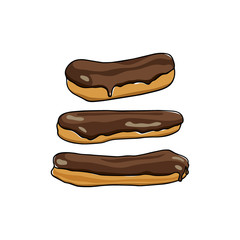 Hand drawn eclairs