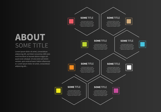 Eight Section Hexagon Infographic Layout 1
