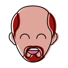 Obraz premium Man smiling cartoon icon vector illustration graphic design