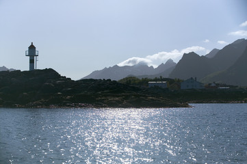 Fototapeta na wymiar Inselwelt der Lofoten in Norwegen