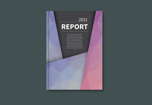 Geometric Book/Report Cover Layout 19