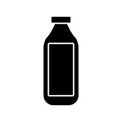 Empty glass bottle icon vector illustration graphic design