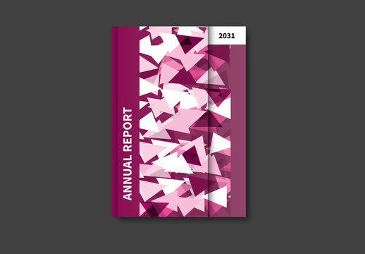 Geometric Book/Report Cover Layout 20