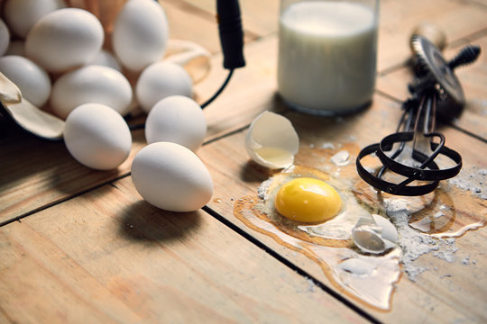 Old fashioned baking still life