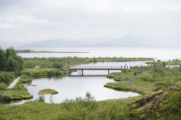 Fototapeta premium Landschaft in Islands Süd-Westen - Pingvellir - Golden Circle