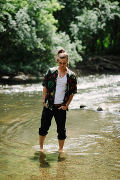 Young Man in the woods