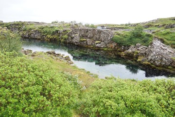 Fototapeta na wymiar Landschaft in Islands Süd-Westen - Golden Circle - Pingvellir 