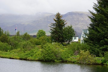 Fototapeta na wymiar Landschaft in Islands Süd-Westen - Pingvellir - Golden Circle