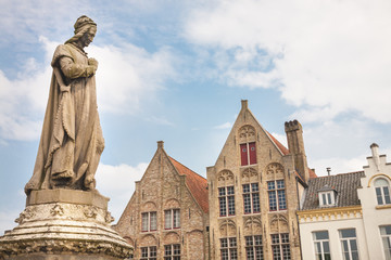 Obraz premium Statue, Damme, Belgium