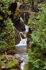 Waterfall of Raggaschlucht, Flattach, High Tauern, Austria, July 2017