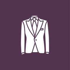 Suit modern icon