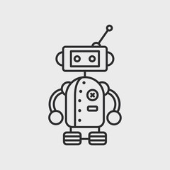 cute vintage robot