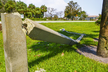 Fototapeta premium Hurricane Irma Damage