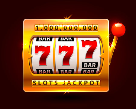 Casino Slots Jackpot One Million. Vector Illustration